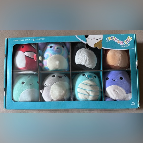 8 5” Sea Life Kellytoy Squishmallows - Sealife Mini Pack 8 5” Squishmallow - Picture 2 of 16